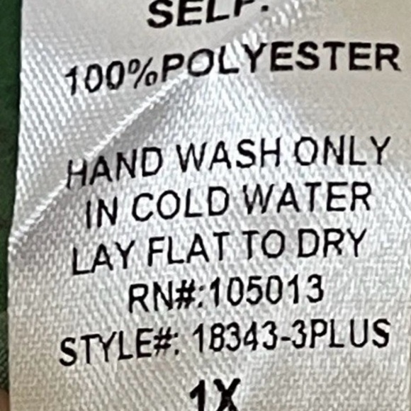 Savanna Jane Boho Swing Blouse Abstract Pastel Print Flutter‎ Sleeves Size 1X - Picture 7 of 7